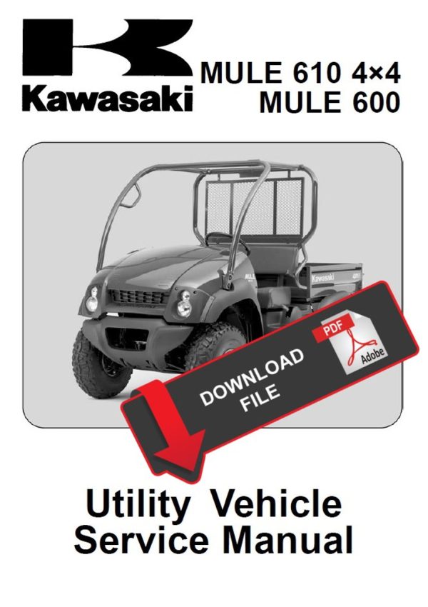 Kawasaki 2009 Mule 610 4x4 Service Manual