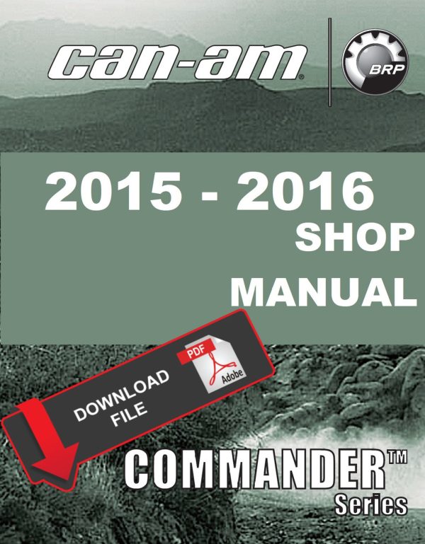 Can-Am 2015 Commander 1000 Service Manual