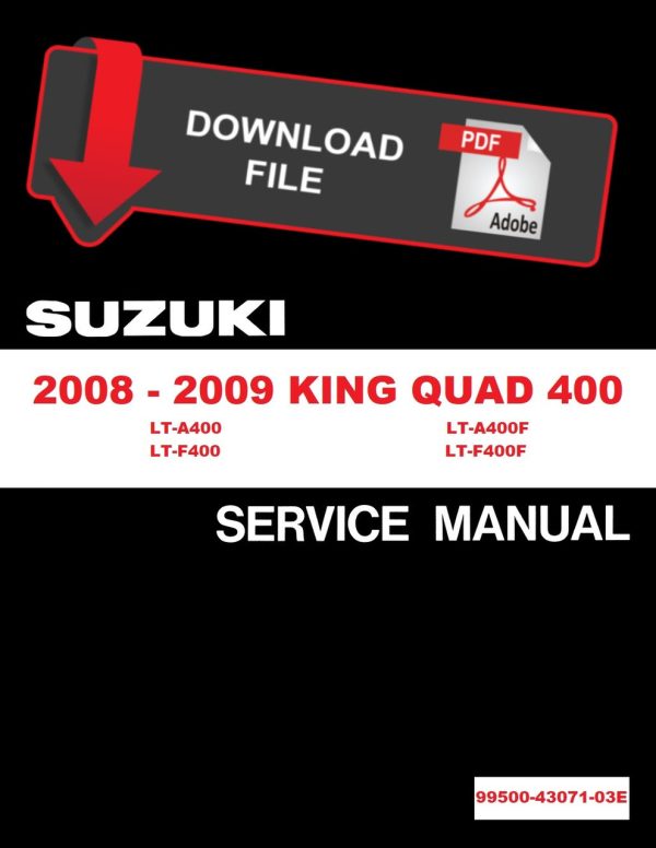 Suzuki 2008 King Quad 400 Service Manual