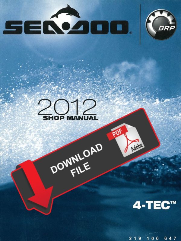 Sea-Doo 2012 Wake Pro 215 Jetski Service Manual