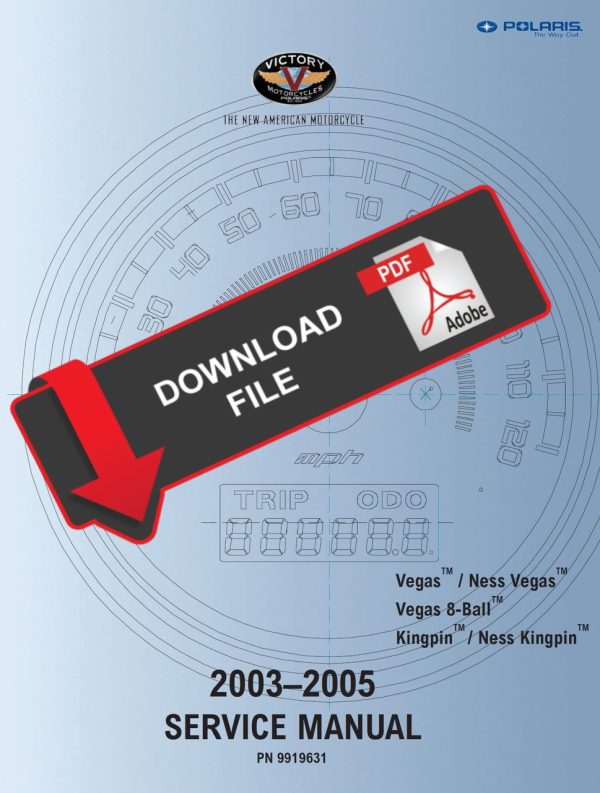 Victory 2005 Vegas Service Manual