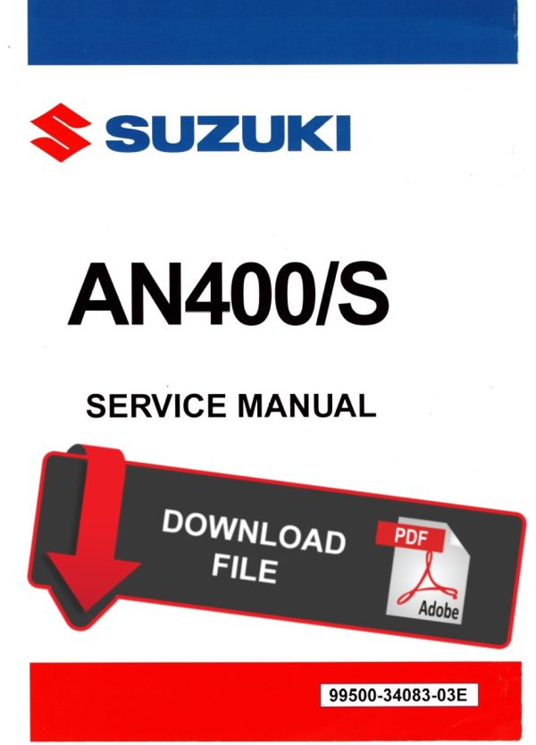 Suzuki 2006 AN400S Service Manual