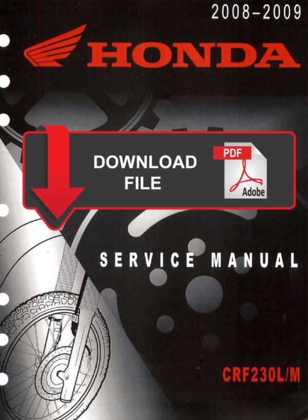 Honda 2009 CRF230L Service Manual