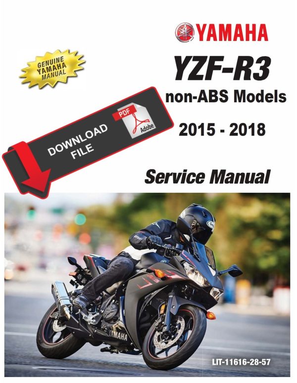 Yamaha 2018 YZF-R3 Service Manual