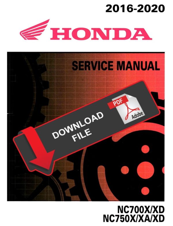 Honda 2018 NC750XD Service Manual