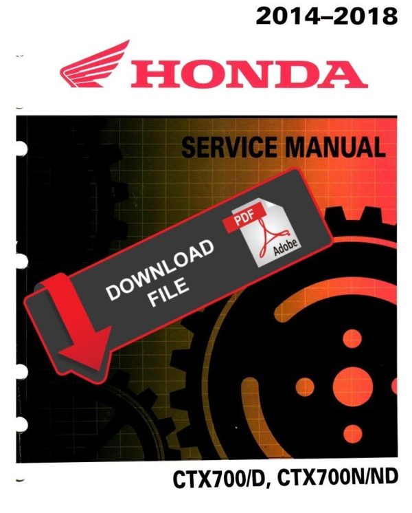 Honda 2017 CTX700ND Service Manual