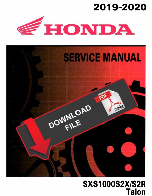 Honda 2019 SXS1000S2X Service Manual