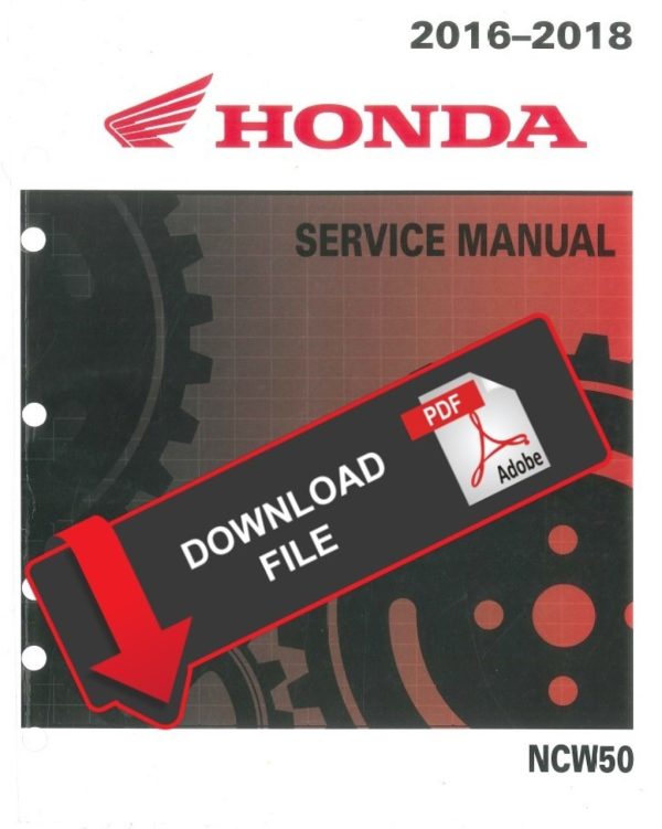 Honda 2018 NCW50 Metropolitan Service Manual