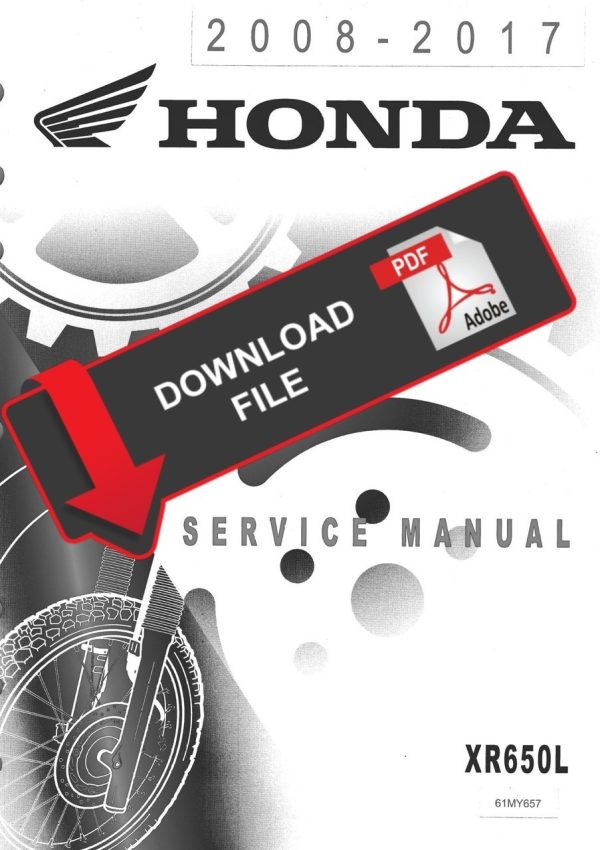 Honda 2012 XR650L Service Manual