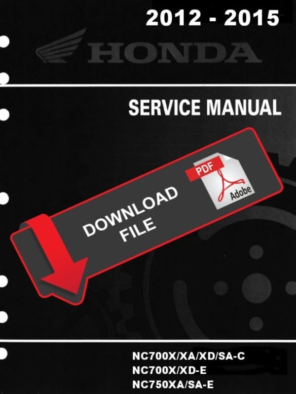 Honda 2014 NC750X Service Manual