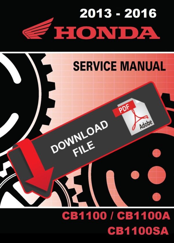 Honda 2013 CB1100 Service Manual