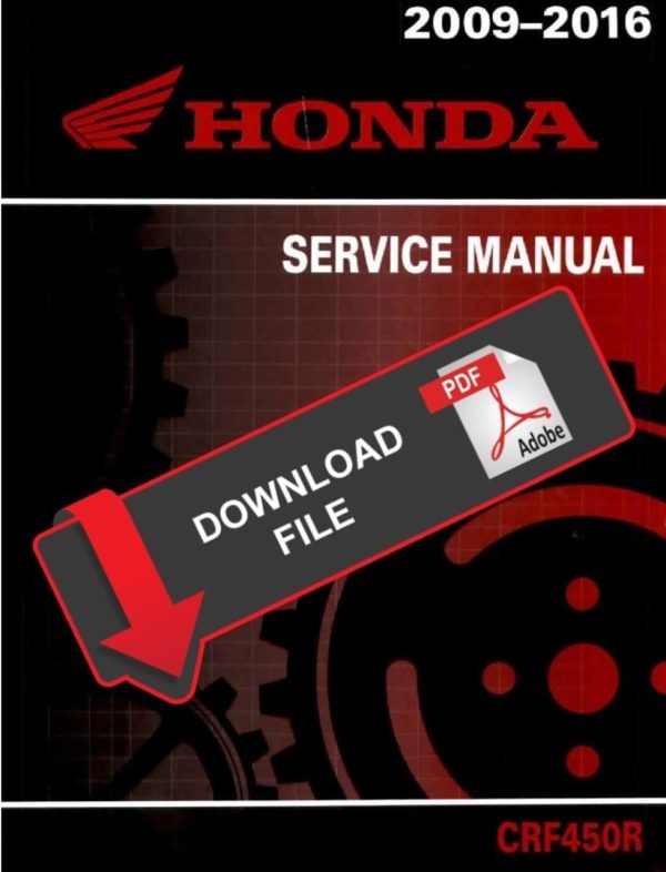 Honda 2009 CRF450R Service Manual