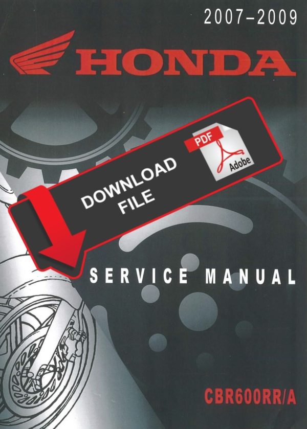 Honda 2007 CBR600RR Service Manual