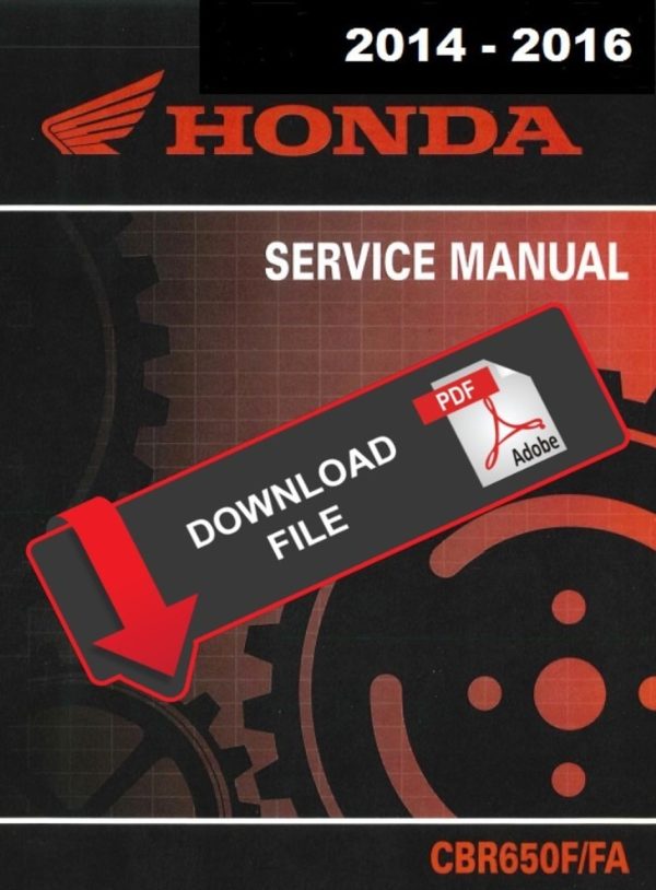 Honda 2014 CBR650 Service Manual