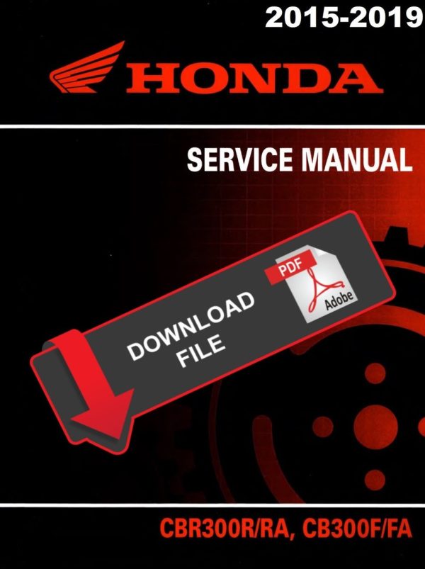 Honda 2015 CBR300RA Service Manual