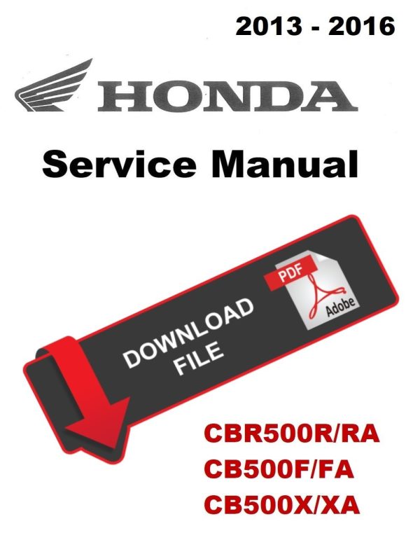 Honda 2013 CB500FA Service Manual