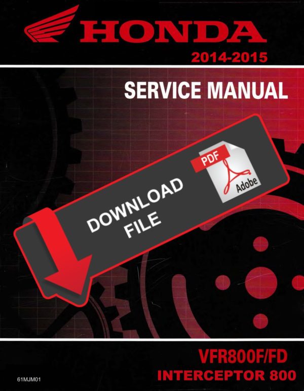 Honda 2014 VFR800FD Service Manual