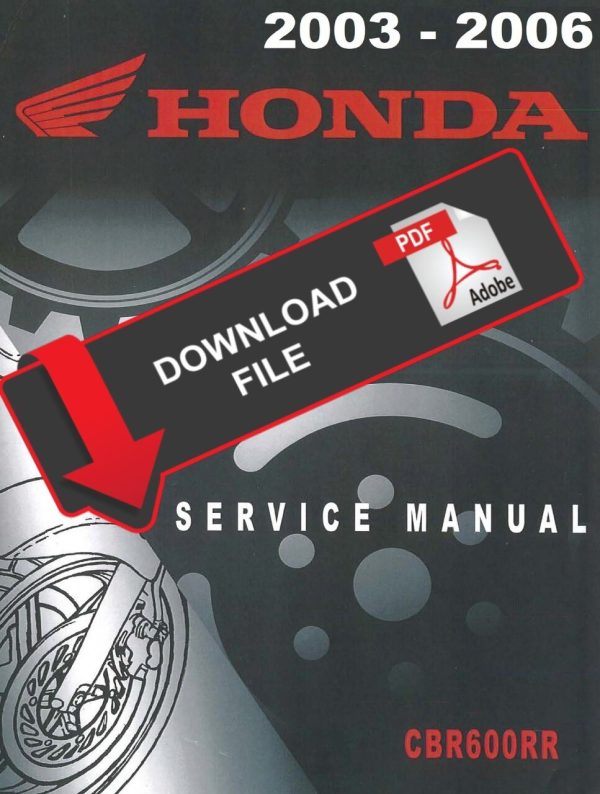 Honda 2006 CBR600RR Service Manual