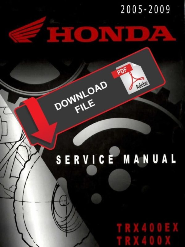 Honda 2006 TRX 400 EX Service Manual