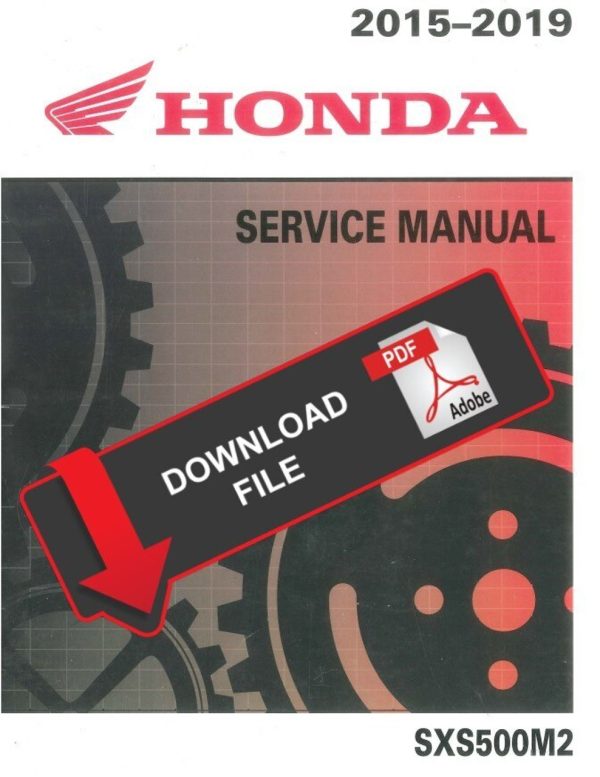 Honda 2016 Pioneer 500 Service Manual