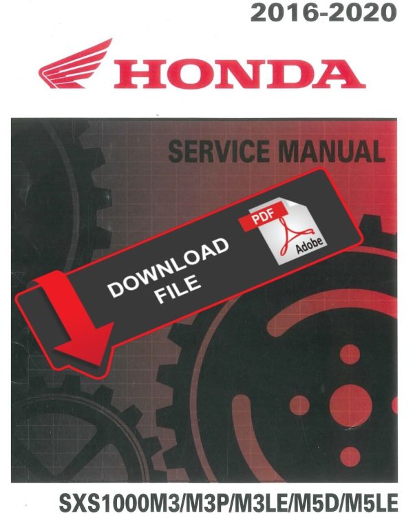 Honda 2019 SXS1000M3P Service Manual