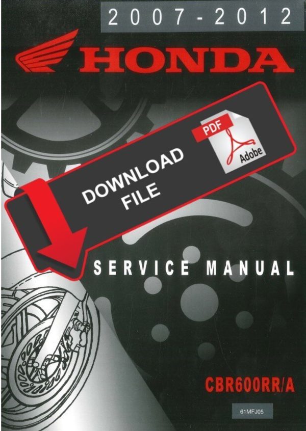 Honda 2010 CBR600RA Service Manual