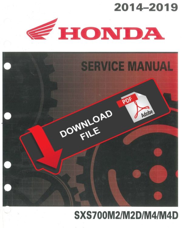 Honda 2014 SXS700M4 Service Manual