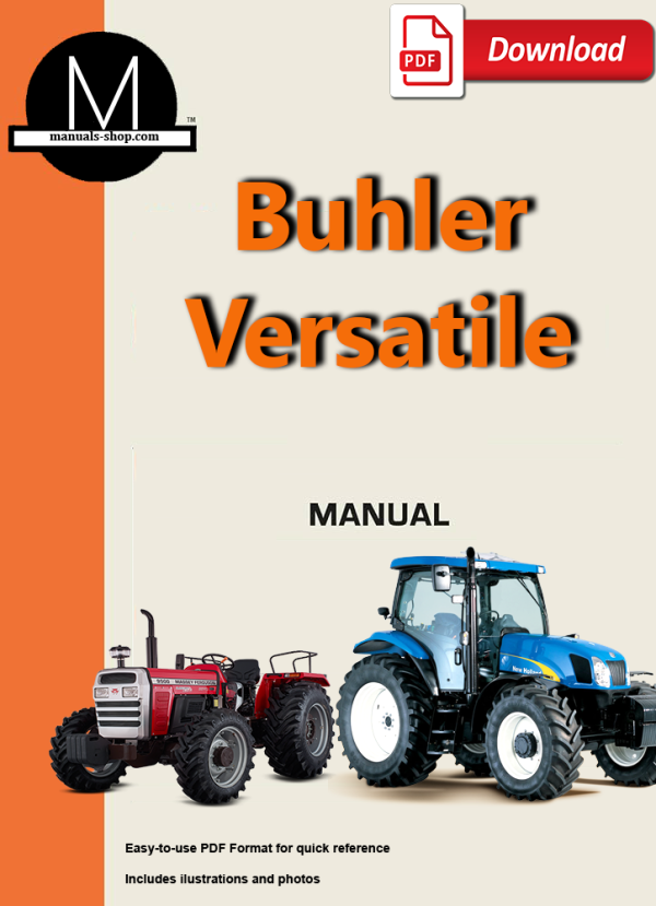 Buhler Versatile 2240 2270 2290 2310 2335 2360 2375 2425 Tractor Service Manual -