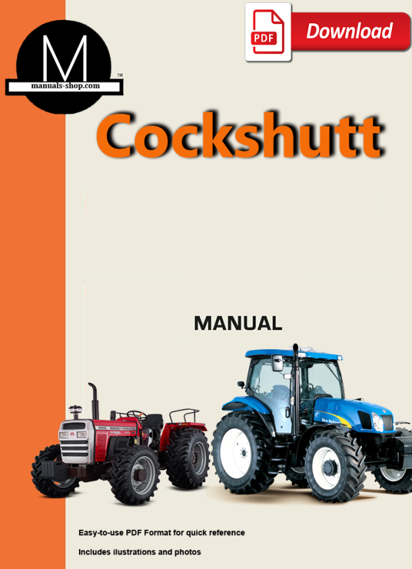 Cockshutt 1550 1555 Tractor Service Repair Shop Manual - INSTANT