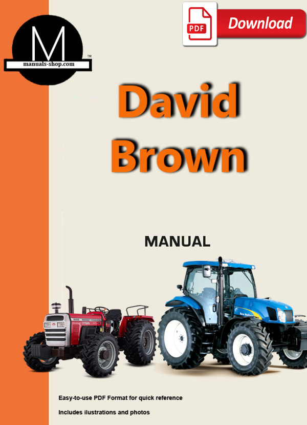 IH David Brown 1390 Tractor Shop Service Manual - IMPROVED -