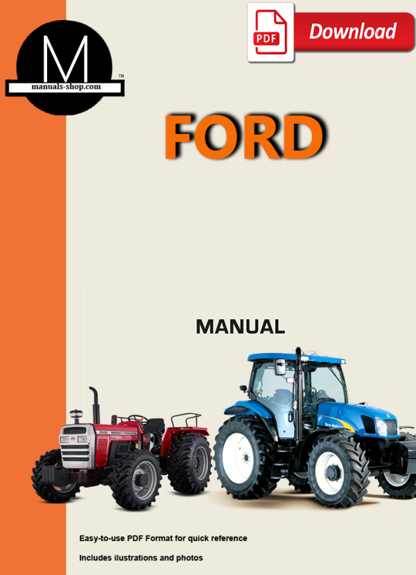 FORD 9700 6 CYLINDER AG Tractor MASTER ILLUSTRATED Parts LIST Manual BOOK