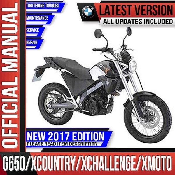 BMW G650 XChallenge XCountry XMoto Workshop Service Repair Manual 2006 2007 2008 2009 2010 2011 2012 Instant Download