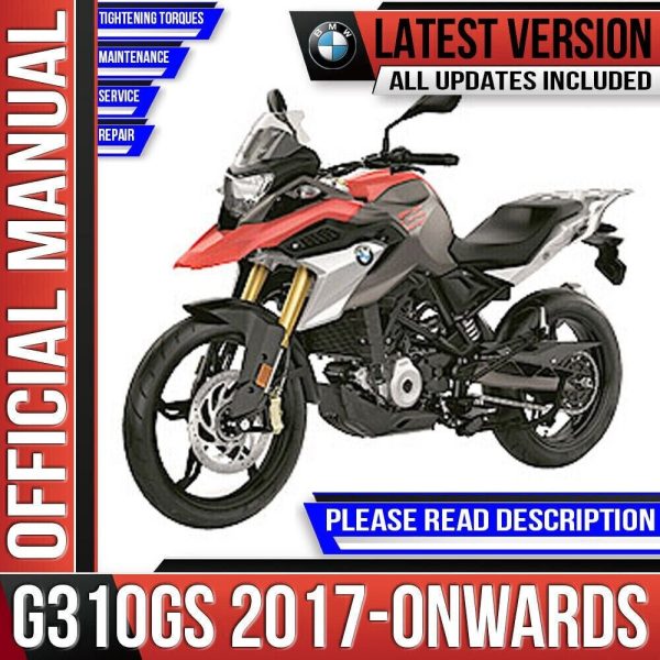 BMW G310GS Workshop Service Manual 2017 Onwards DVD G 310 GS K02 Instant Download