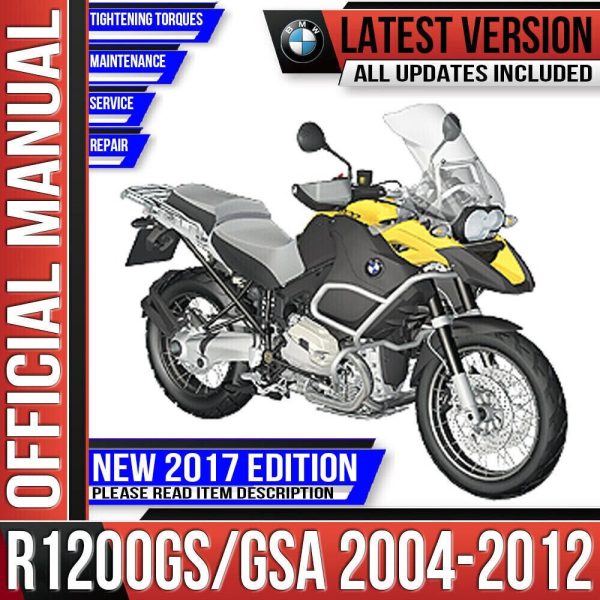 BMW R1200GS / Adventure Workshop Service Repair Manual K25 - 2004 2005 2006 2007 2008 2009 2010 2011 2012 Instant Download