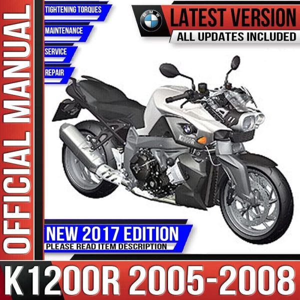 BMW K1200R Workshop Service Shop Repair Manual 2005 2006 2007 2008 K43 K 1200 R Instant Download