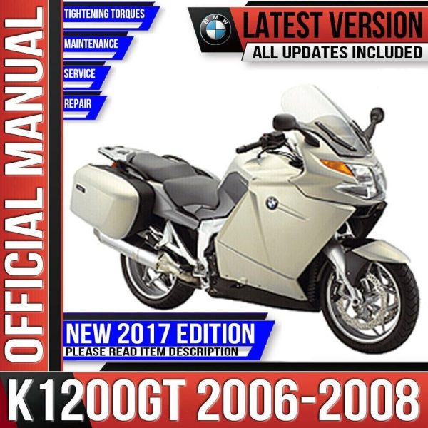 BMW K1200GT Workshop Service Shop Repair Shop Manual 2006 - 2008 K44 K 1200 GT Instant Download