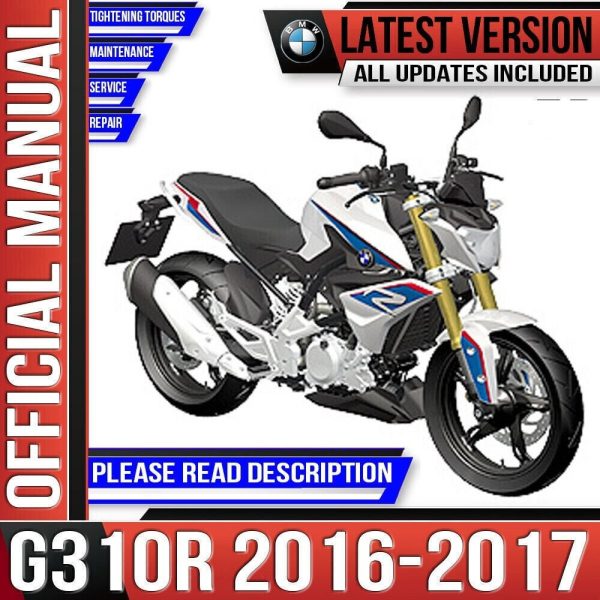 BMW G310R Workshop Service Repair Manual 2016 - 2017 K03 12/2017 Edition Instant Download