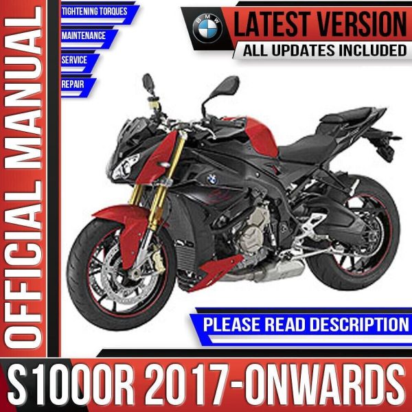 BMW S1000R Workshop Service Repair Manual 2017 - Onwards K47 12/2017 Edition Instant Download