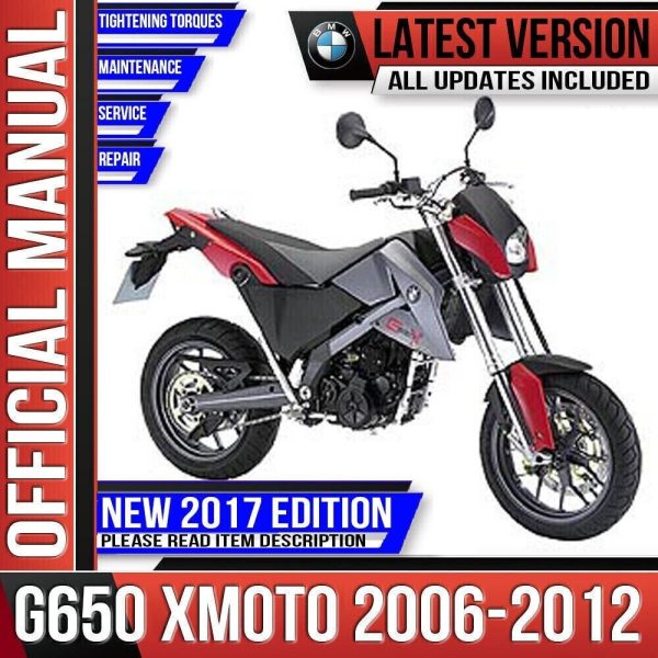 BMW G650 XMoto Workshop Service Repair Manual 2006 2007 2008 2009 2010 2011 2012 G 650 X Moto K15 Instant Download