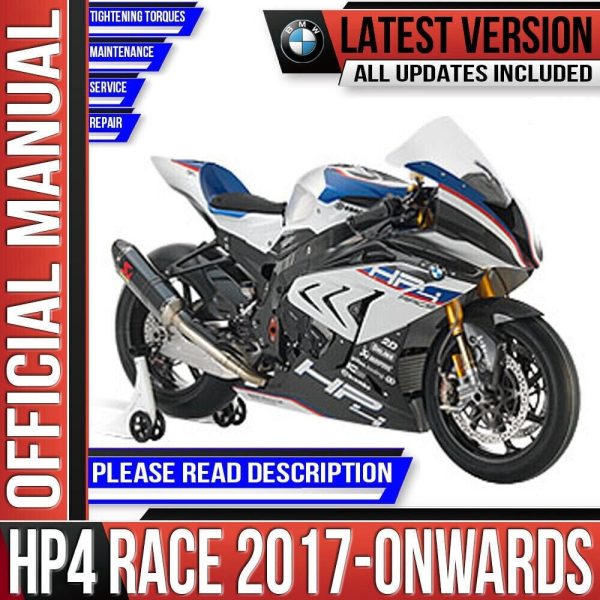 BMW HP4 Race Workshop Service Repair Manual 2017 Owards K60 12/2017 Edition Instant Download