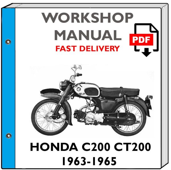 HONDA C200 CT200 1963 1964 1965 Service Repair Shop Manual