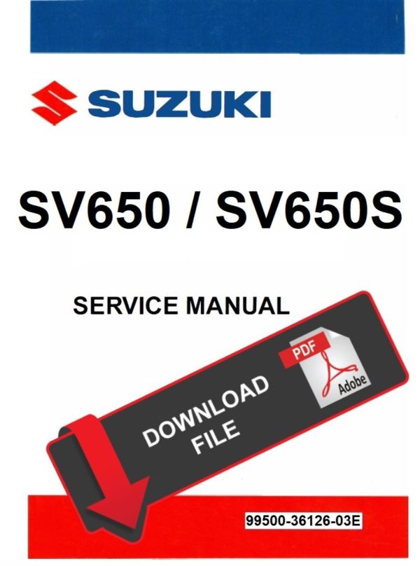 Suzuki 2008 SV650 Service Manual