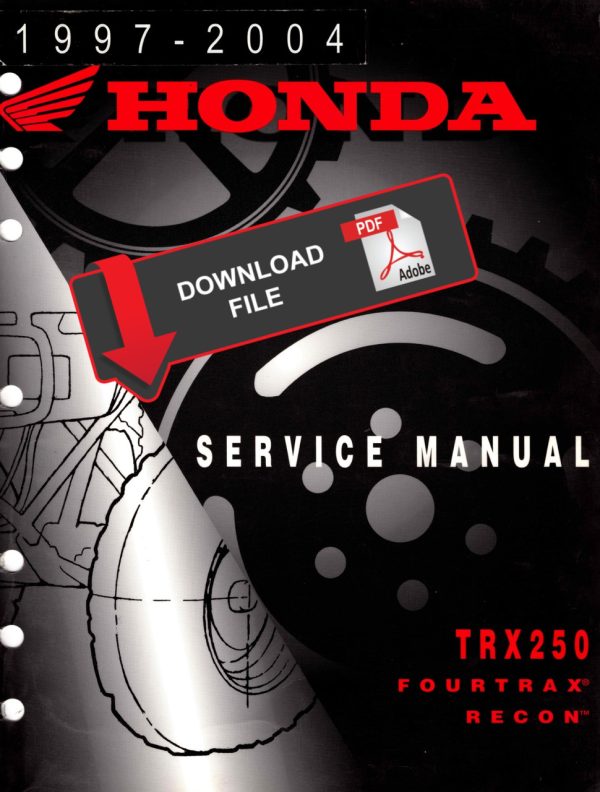 Honda 2003 TRX 250 FourTrax Recon Service Manual