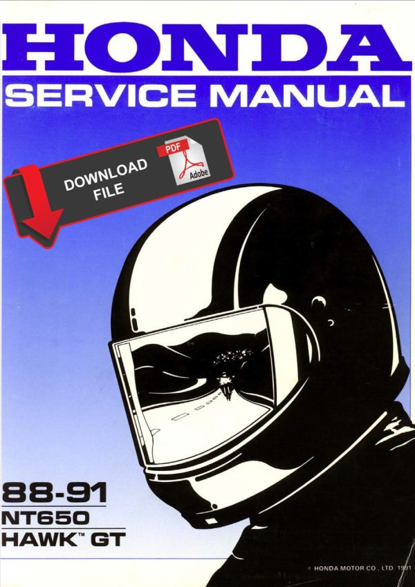 Honda 1989 Bros 650 Service Manual