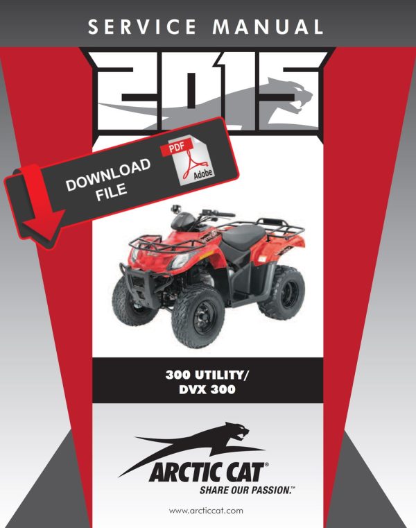 Arctic Cat 2015 ATV 300 2x4 Service Manual