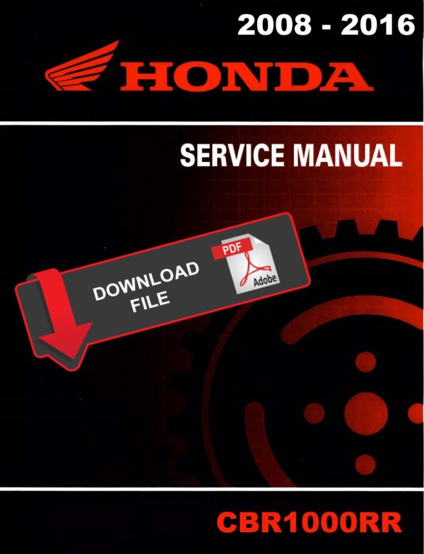 Honda 2008 CBR1000RR Service Manual