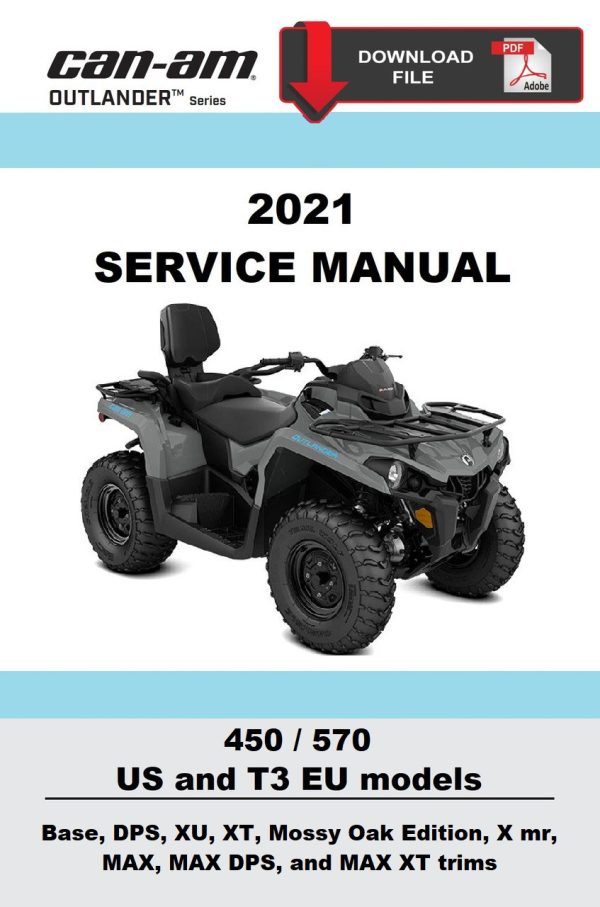 Can-Am 2021 Outlander X mr 570 Service Manual