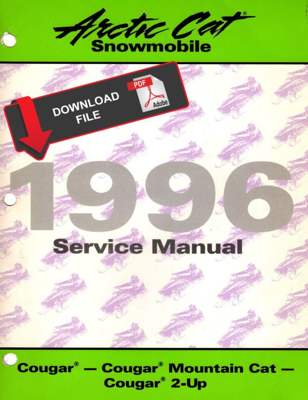 Arctic Cat 1996 Cougar 2-Up Service Manual