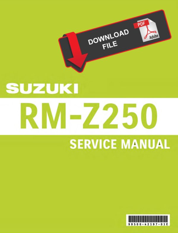 Suzuki 2011 RM-Z 250 Service Manual