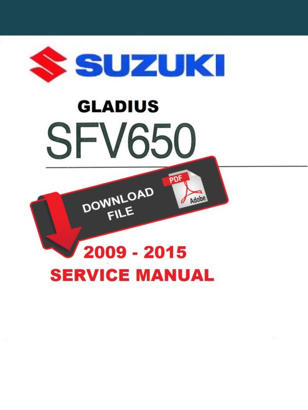 Suzuki 2010 SFV650 Gladius Service Manual